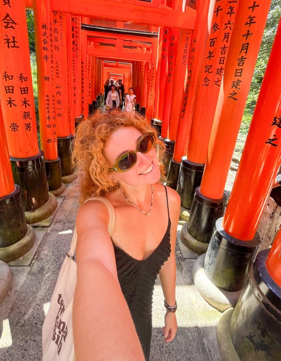 Wander through the torii gates at Fushimi Inari Shrine