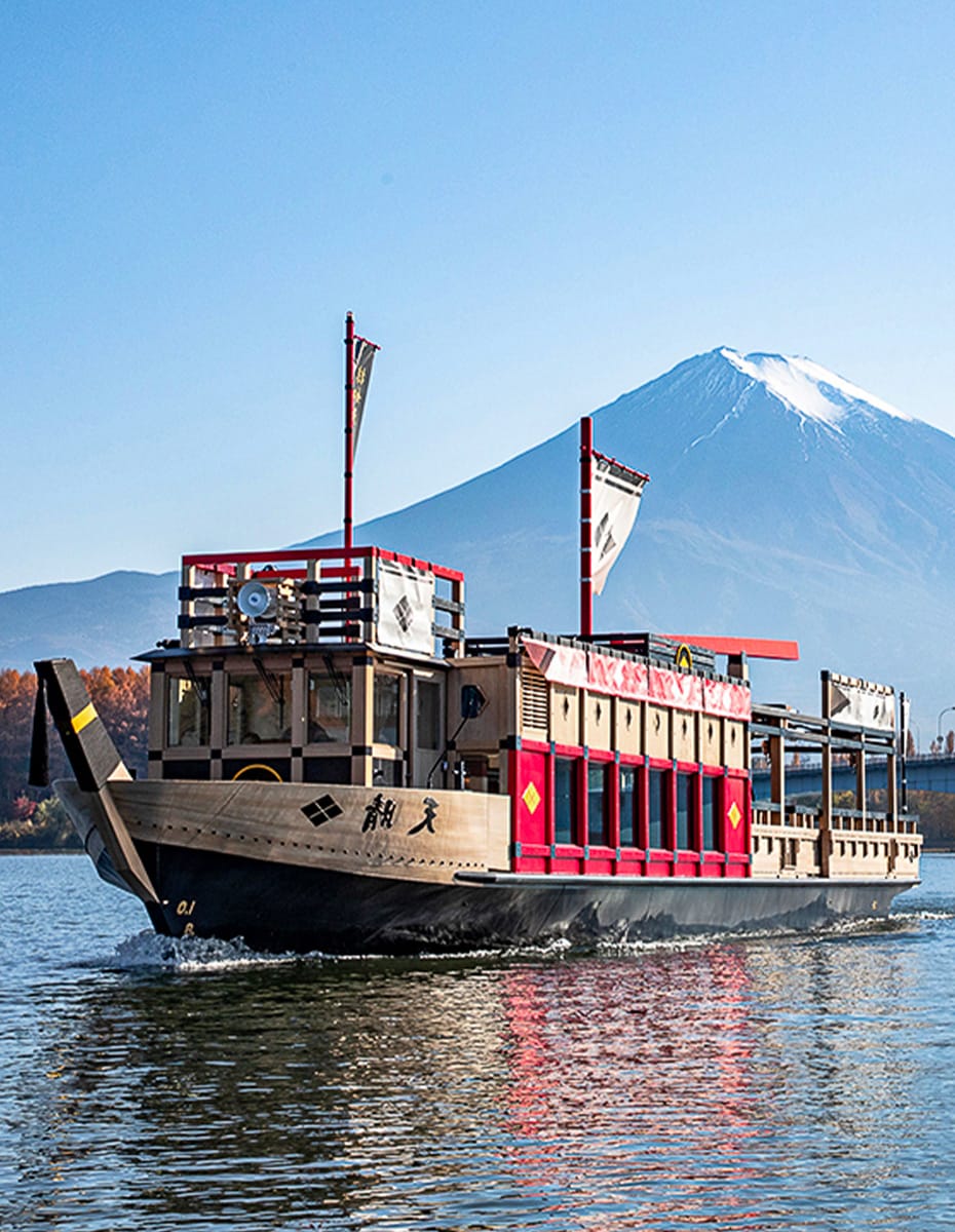 Cruise on a scenic boat for views of Mt. Fuji