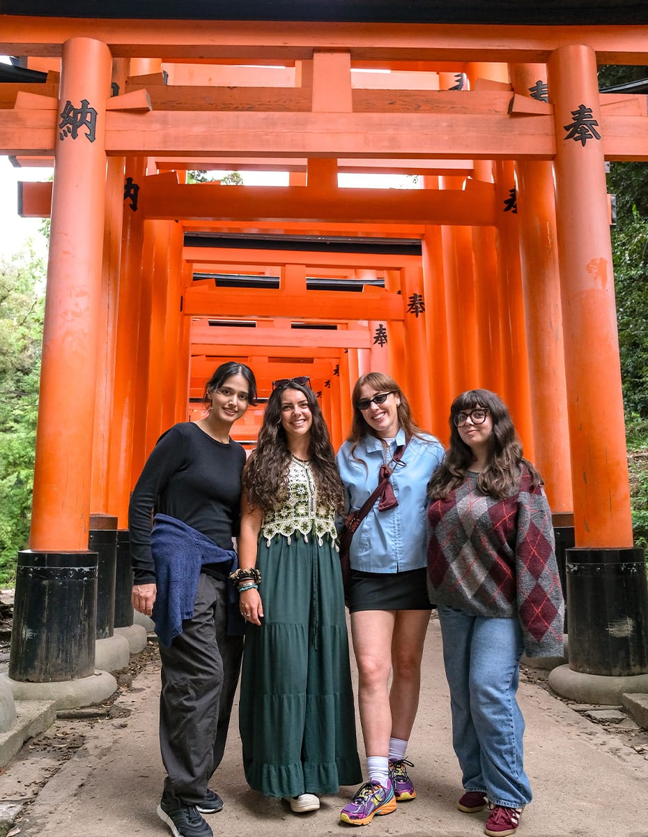 Wander through the torii gates at Fushimi Inari Shrine