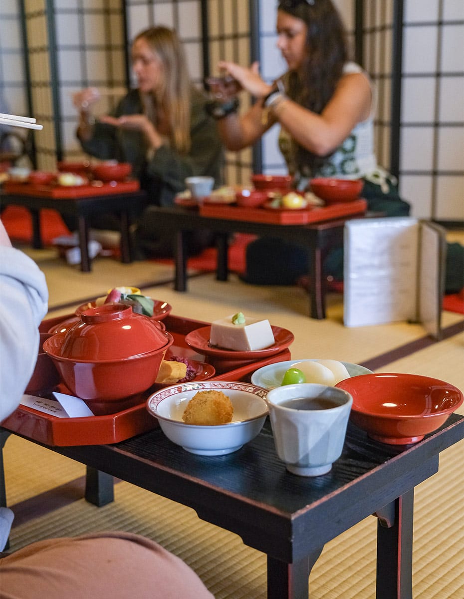 Enjoy a traditional lunch inside a 700-year old temple