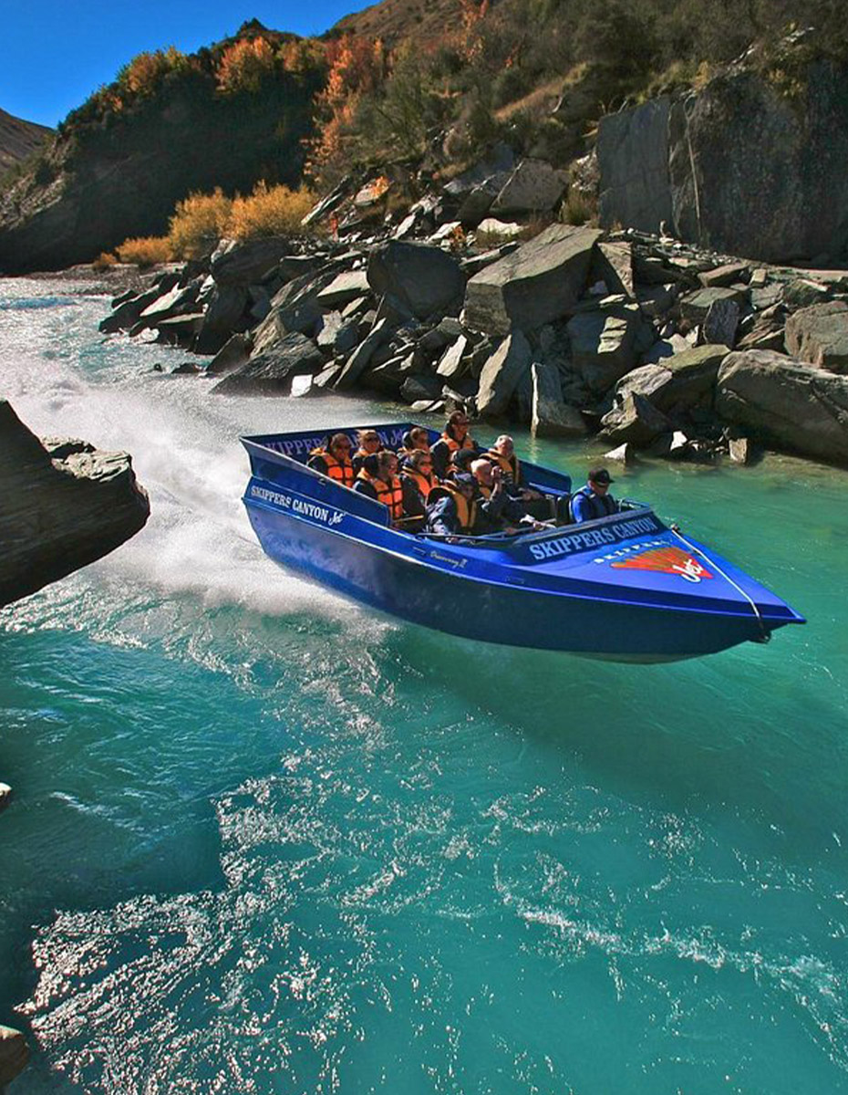 Jet boat through the dramatic Shotover Canyon