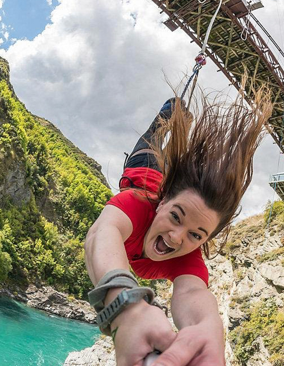 Adrenaline rush of a bungy jump in Queenstown