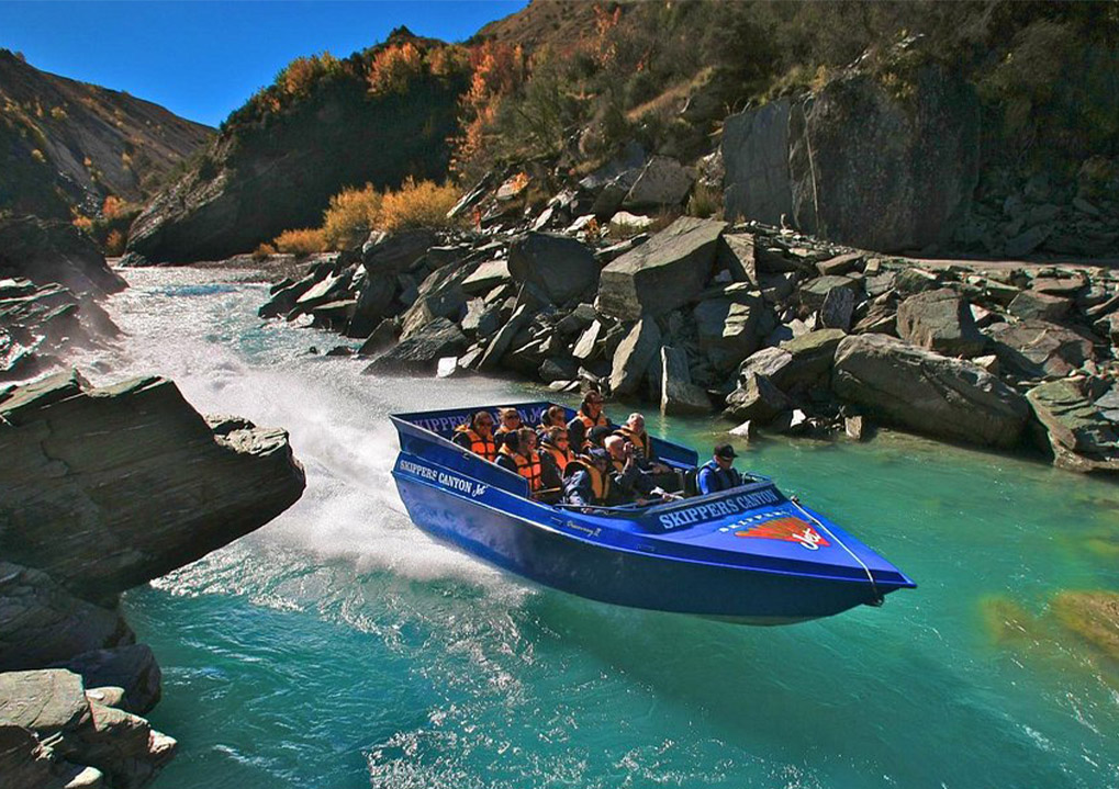 Speed through the breathtaking Shotover Canyon by jet boat