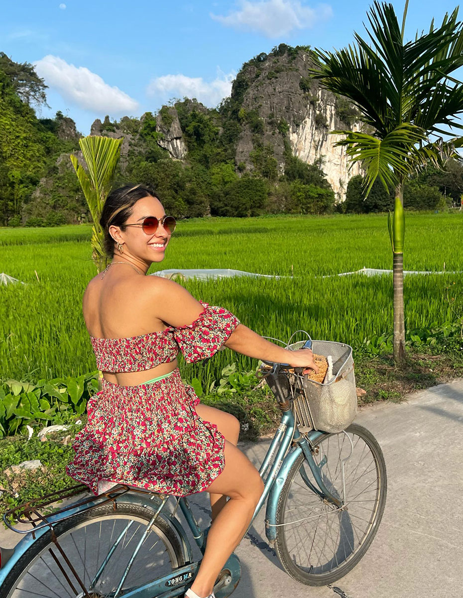 Cycle around the rice paddies taking in the local life